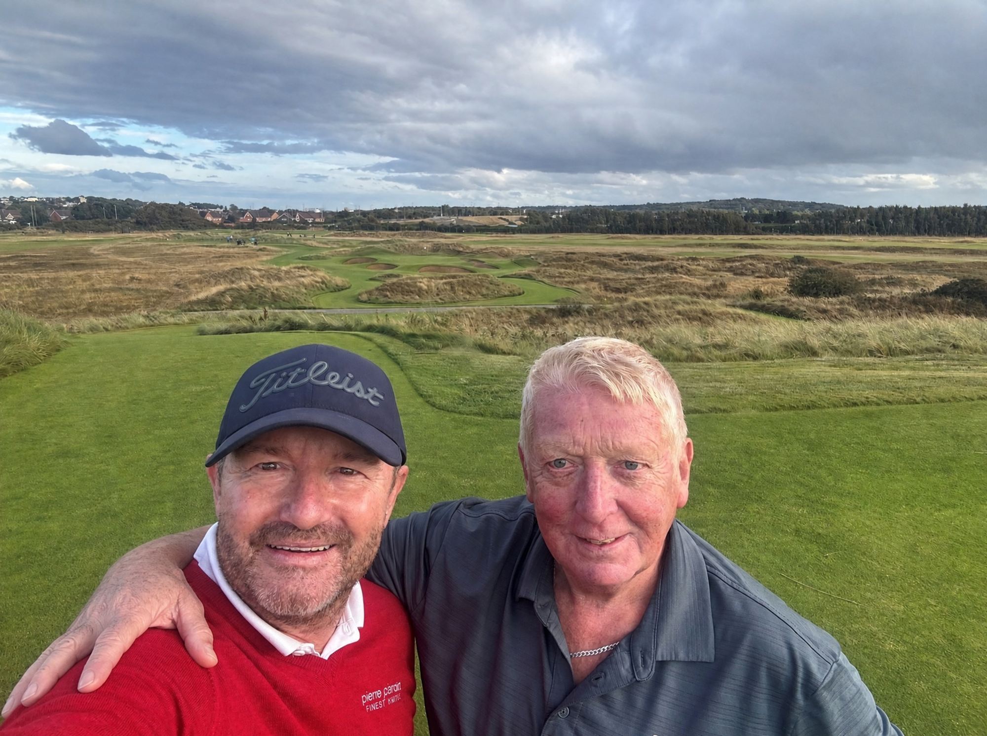 Stewart Jamieson and Pierre Pienaar on a Merseyside links course